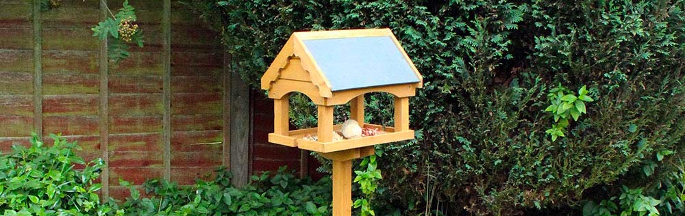 Big money off deals for 2 Hanging wooden bird table from kingfisher 3 or 4. 