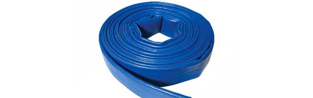 Blue Layflat Water Delivery Hose 10M X 32mm Discharge Pump Irrigation 