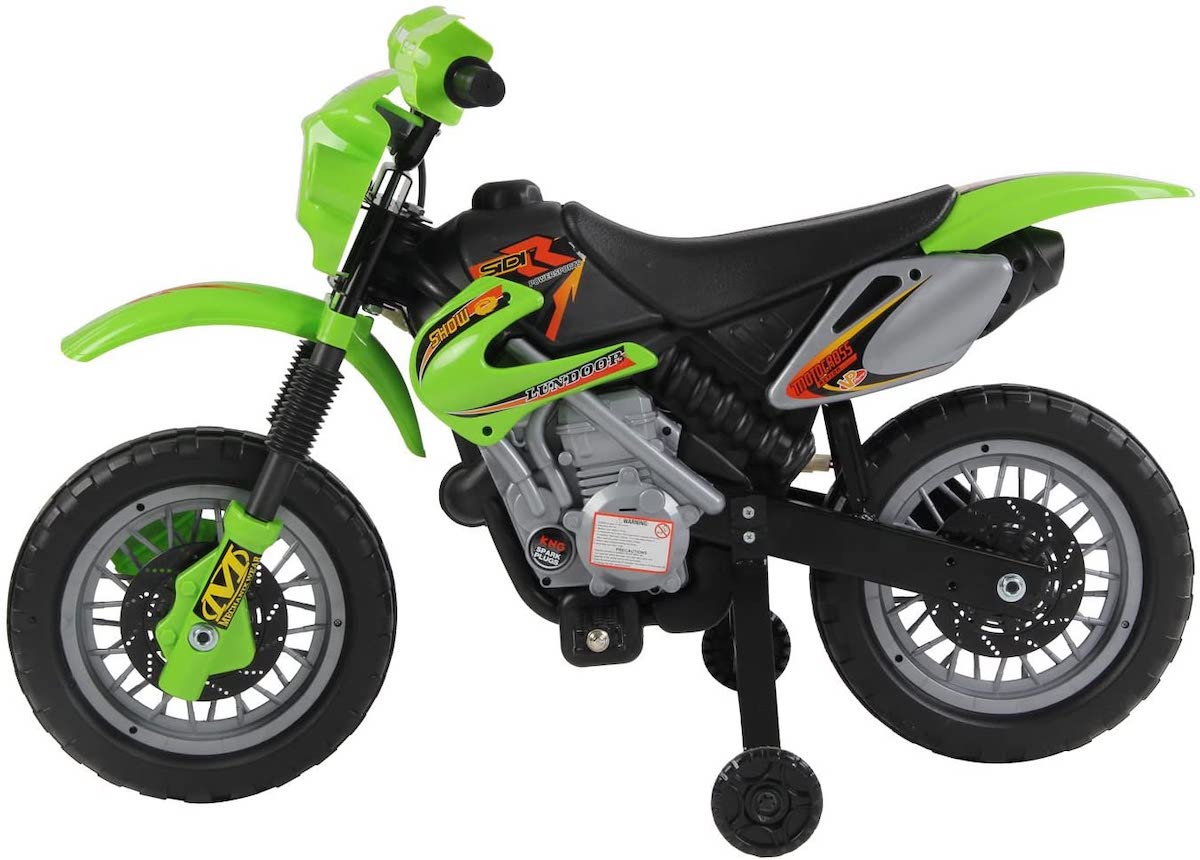 Guaranteed4Less Ride on Toy Scrambler Kids Bike Motorbike Childrens Electric Battery Powered Car Yellow 