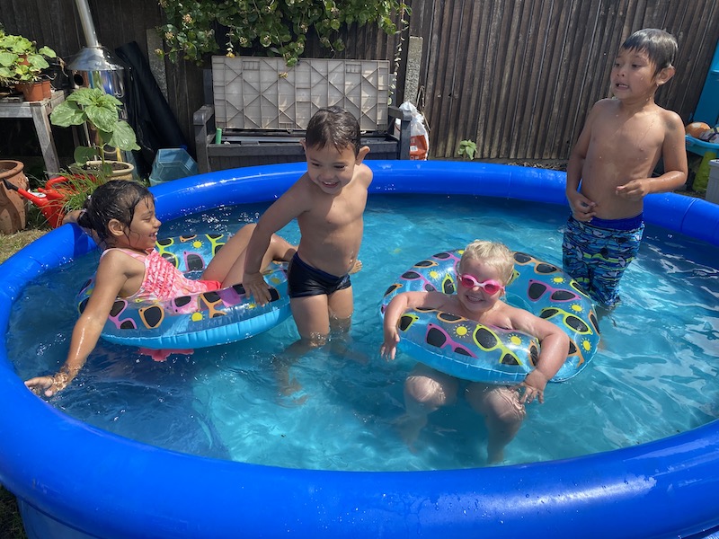 Baby Toddler Paddling Pool Swimming 2 Ring Small 60cm Garden Children's Summer 