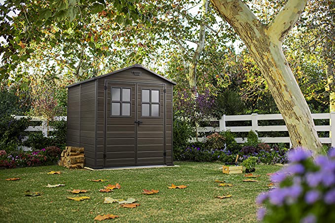 Keter 17202393 Scala Outdoor Plastic Garden Shed