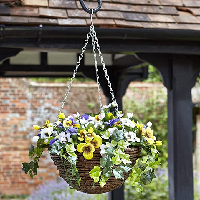 Smart Garden – Easy Hanging Basket Artificial Pansy Flower