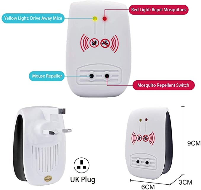 TFR Ultrasonic Pest Repeller – 2 packs