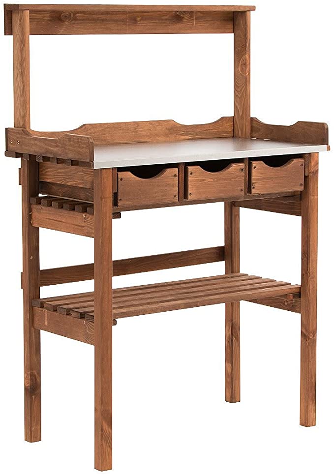 UK s best potting benches made of wood plastic and metal