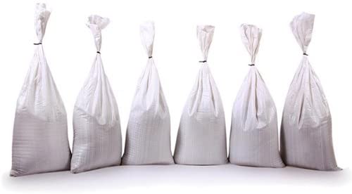 Set Of 10 Filled Polypropylene Sandbags