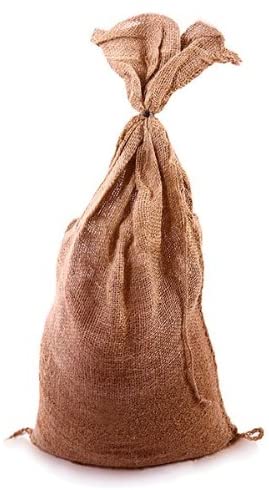 Set Of 6 Filled Hessian Sandbags