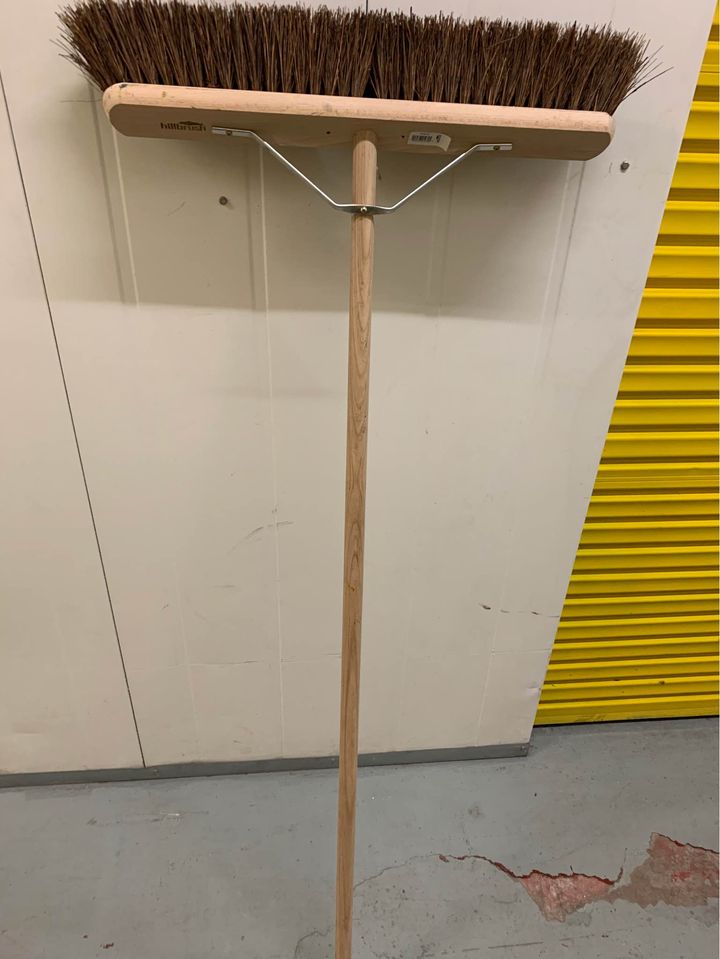 Sweeping Brush Head 25 cm 9.85-inch Garden Broom - Perfect For Outdoor Broom 