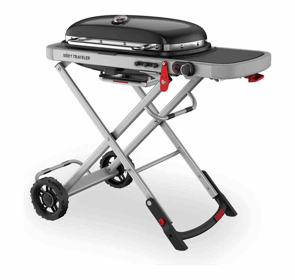 BBQ Go Cook Folding Portable 2 Burner Barbecue Grill For Home Camping Caravan 